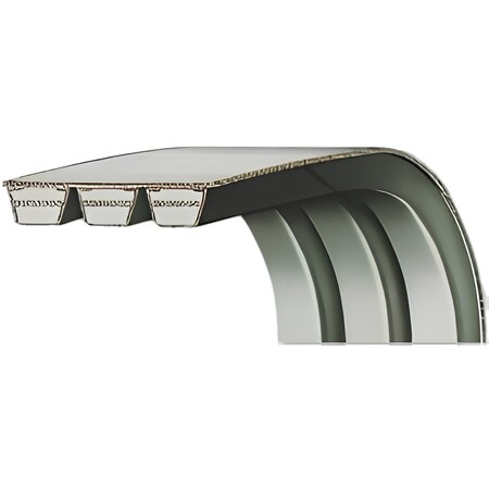 Megadyne 58 in Outside Length, 0.66 in Top Width, 0.41 in Thickness, 2 Ribs 2/B58